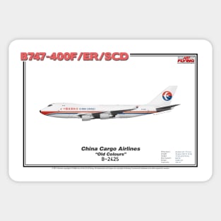 Boeing B747-400F/ER/SCD - China Cargo Airlines "Old Colours" (Art Print) Sticker
